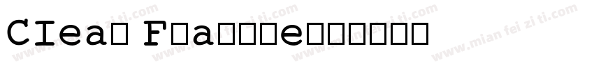 CIean Fragile字体转换